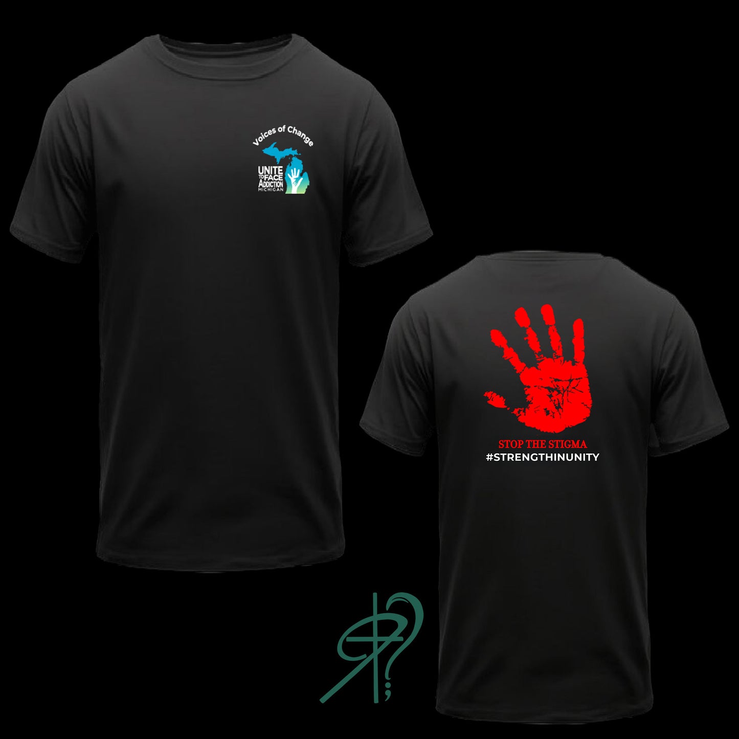 UFAM Black Stop the Stigma Tee