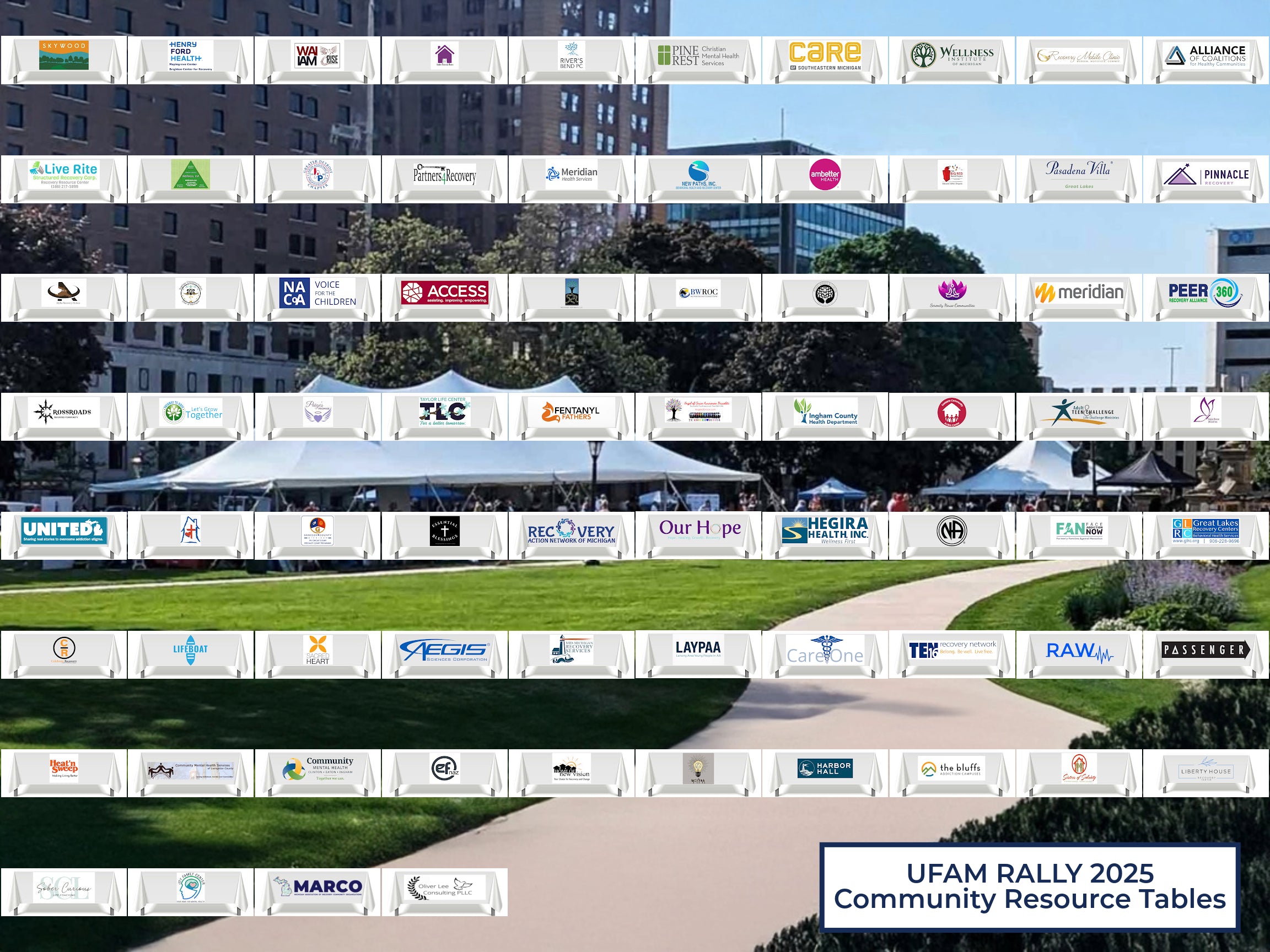 UFAM Rally 2025 Community Resource Tables May 8th