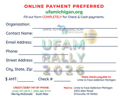 UFAM Rally 2026 Mail In Registration Form