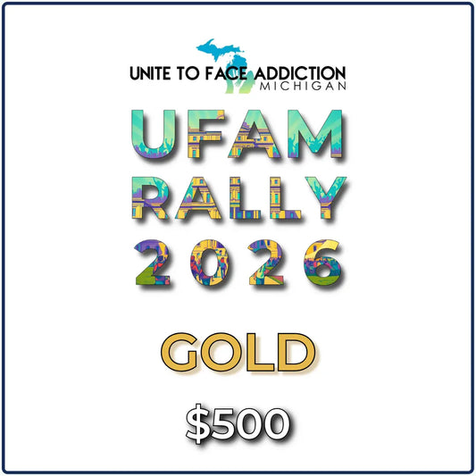 UFAM Rally 2026 Gold Sponsorship graphic with event logo, colorful text, and light blue background highlighting $500 sponsorship level.